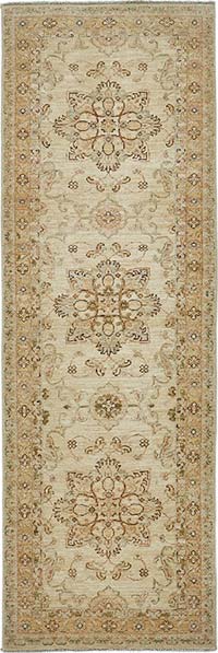 New Hand Knotted Oushak Inspired Runner