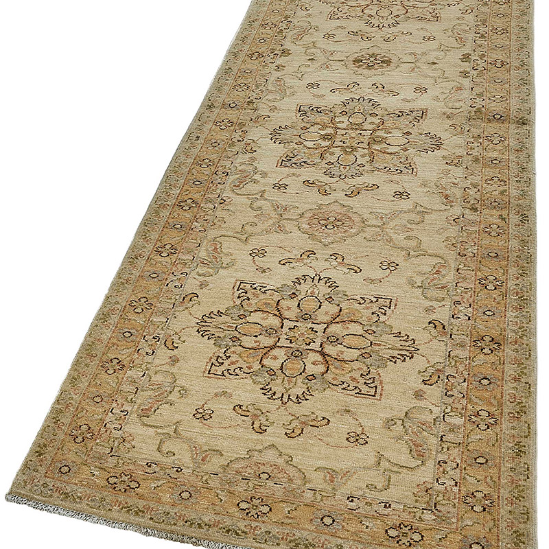 New Hand Knotted Oushak Inspired Runner - K0093559