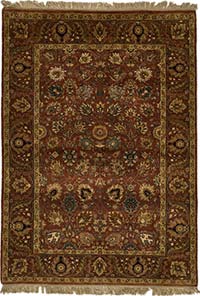 New Hand Knotted Oushak Inspired Rug