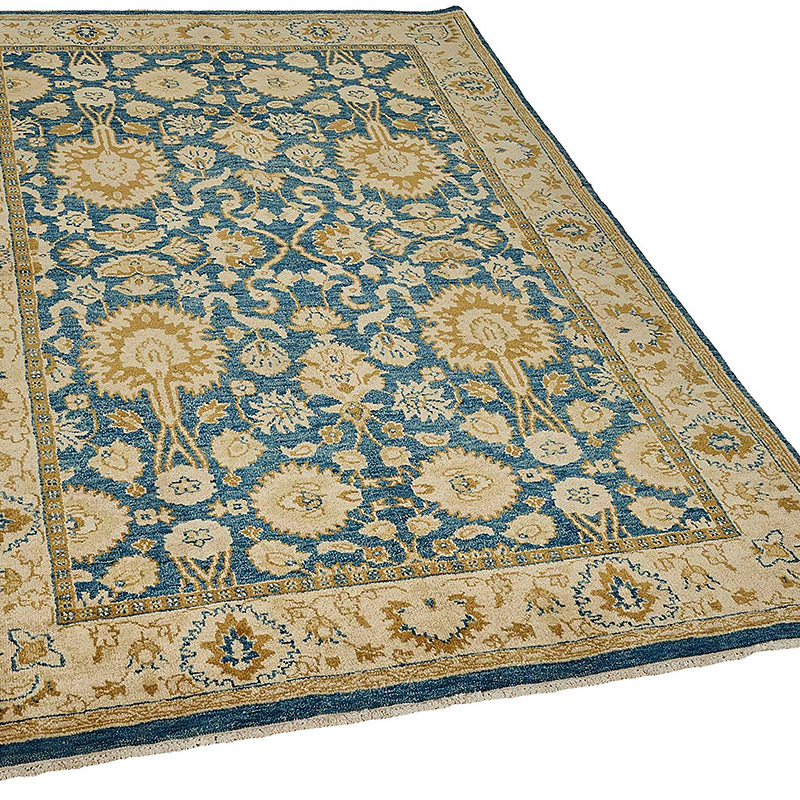 New Hand Knotted Oushak Inspired Rug - K0093568