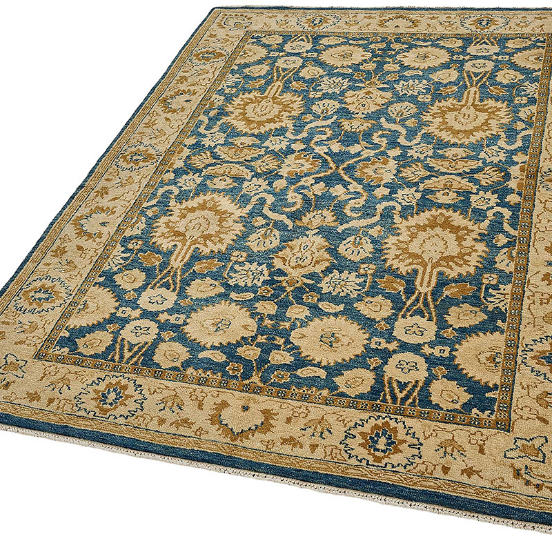 New Hand Knotted Oushak Inspired Rug - K0093568