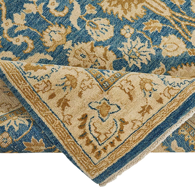 New Hand Knotted Oushak Inspired Rug - K0093568