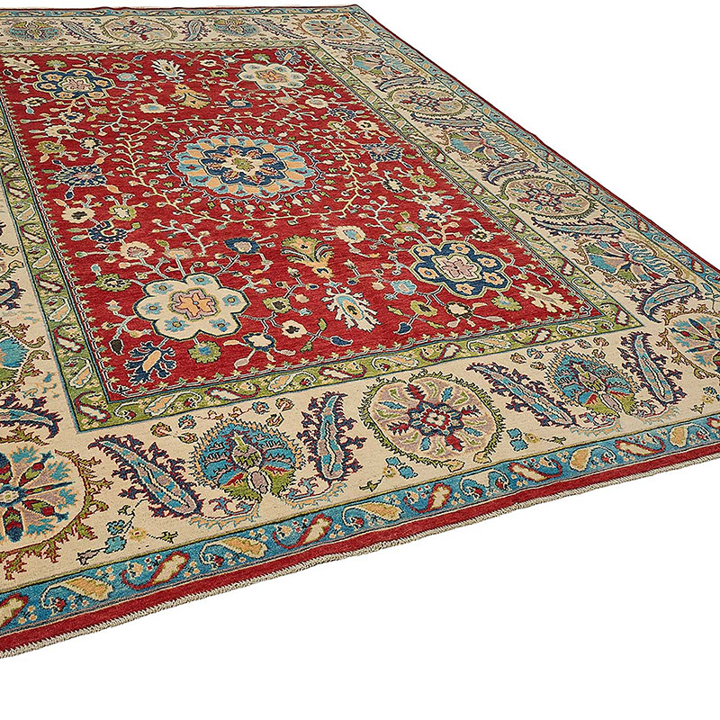 New Hand Knotted Oushak Inspired Rug - K0093582