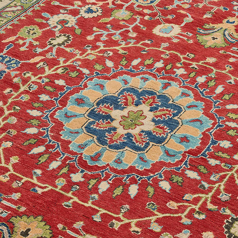 New Hand Knotted Oushak Inspired Rug - K0093582