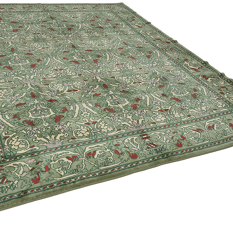 New Hand Knotted Oushak Inspired Rug - K0093584
