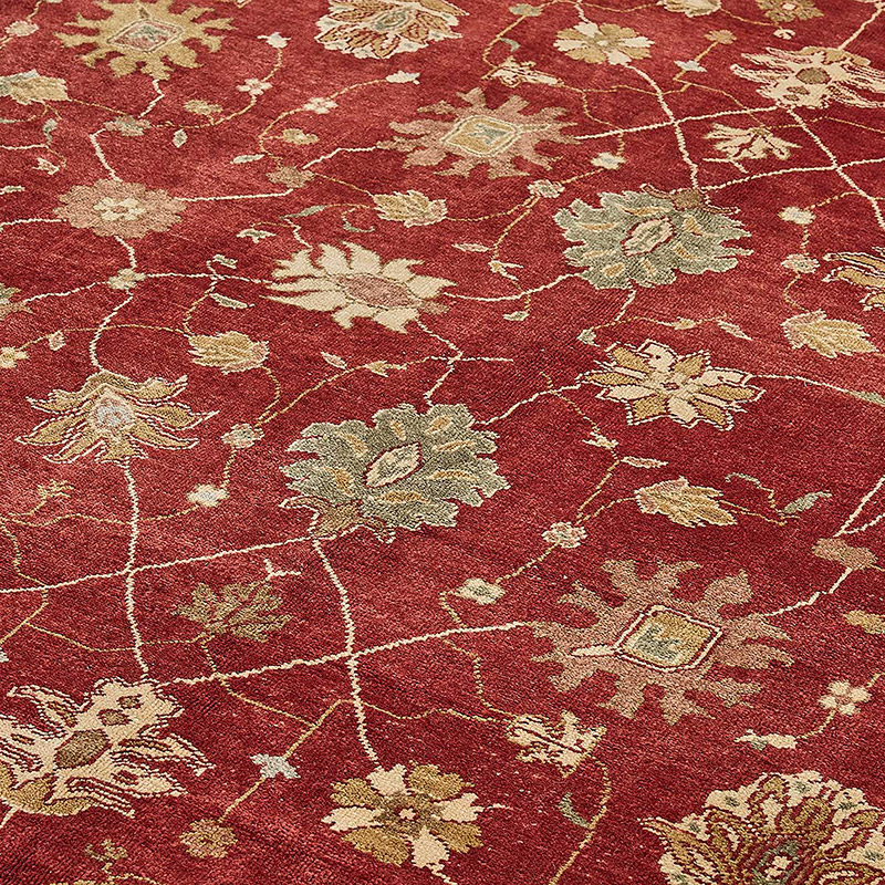 New Hand Knotted Oushak Inspired Rug - K0093587