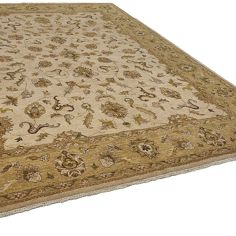 Alfombra Nueva Anudada a Mano de Inspiración Oushak - K0093588