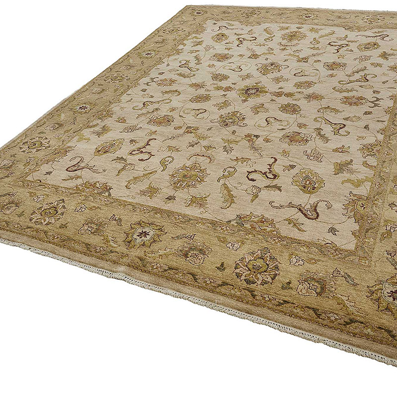 Alfombra Nueva Anudada a Mano de Inspiración Oushak - K0093588