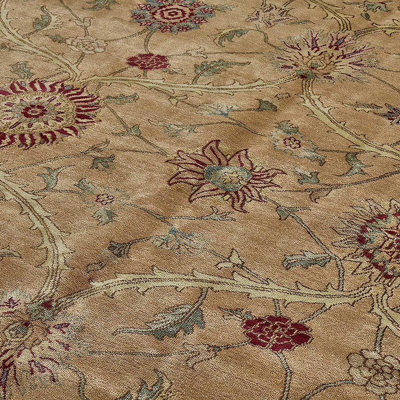 Alfombra Nueva Anudada a Mano de Inspiración Oushak - K0093590