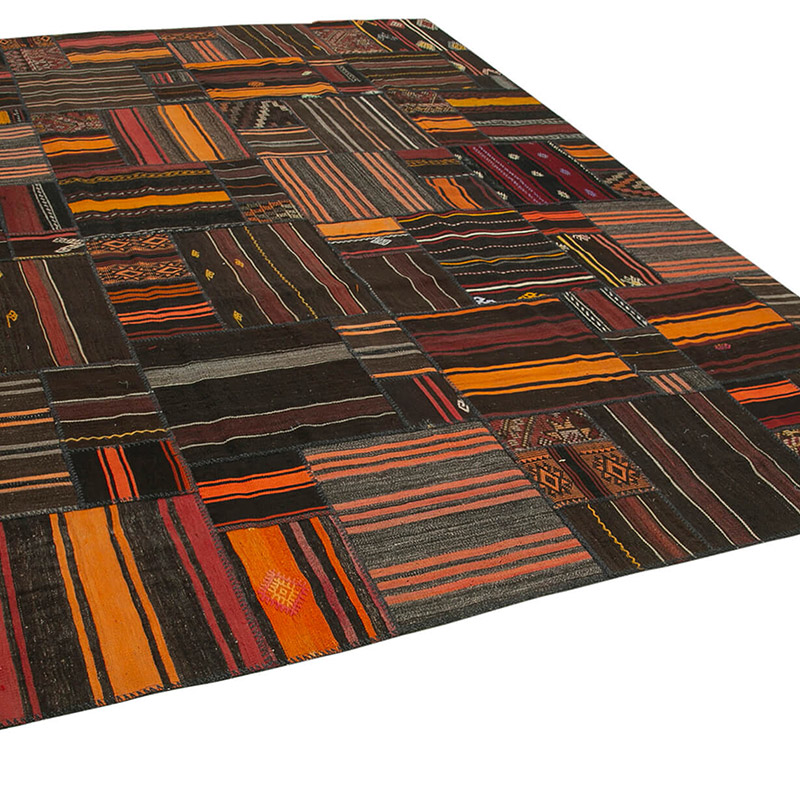 Patchwork Kilim Rug - 10' 10" x 13' 5" (130" x 161") - K0093619
