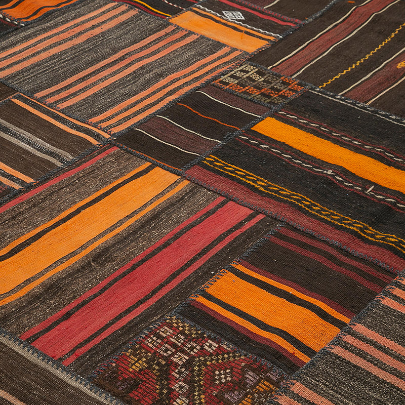 Patchwork Kilim Rug - 10' 10" x 13' 5" (130" x 161") - K0093619