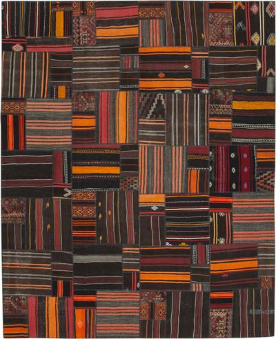 Patchwork Kilim Rug - 10' 10" x 13' 5" (130" x 161")
