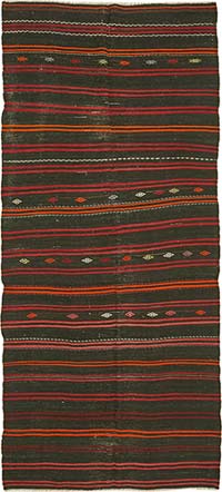 Vintage Anatolian Kilim Rug - 5' 6" x 11' 7" (66" x 139")