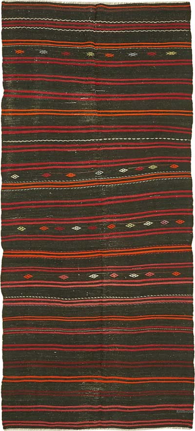 Vintage Anatolian Kilim Rug - 5' 6" x 11' 7" (66" x 139")