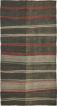 Vintage Anatolian Kilim Rug - 6' 3" x 11' 1" (75" x 133")