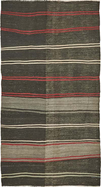 Vintage Anatolian Kilim Rug - 6' 3" x 11' 1" (75" x 133")