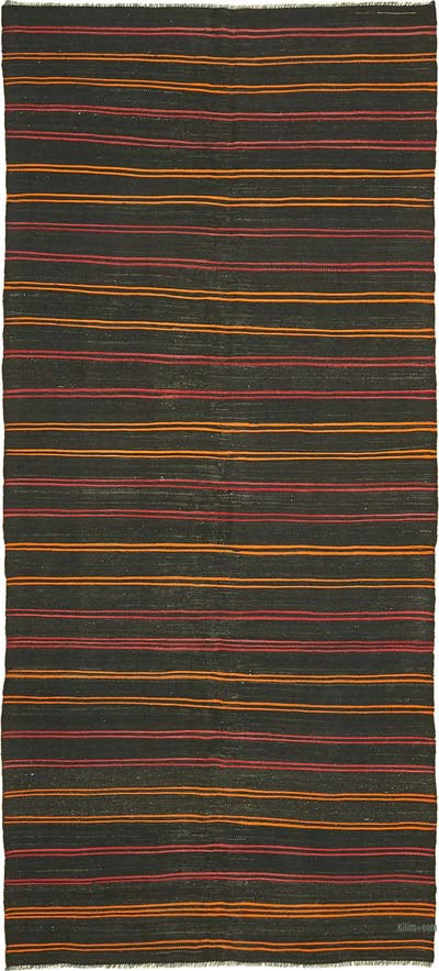 Vintage Anatolian Kilim Rug - 5' 4" x 11' 10" (64" x 142")