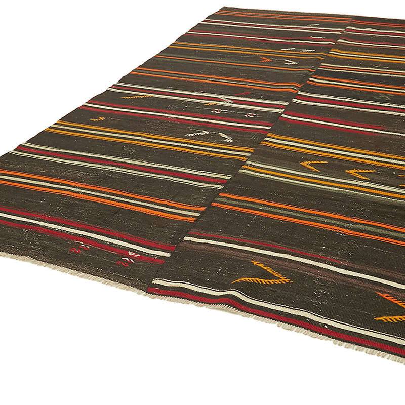 Vintage Anatolian Kilim Rug - 7' 9" x 11' 6" (93" x 138") - K0093627