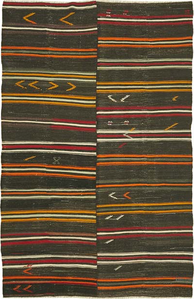 Vintage Anatolian Kilim Rug - 7' 9" x 11' 6" (93" x 138")