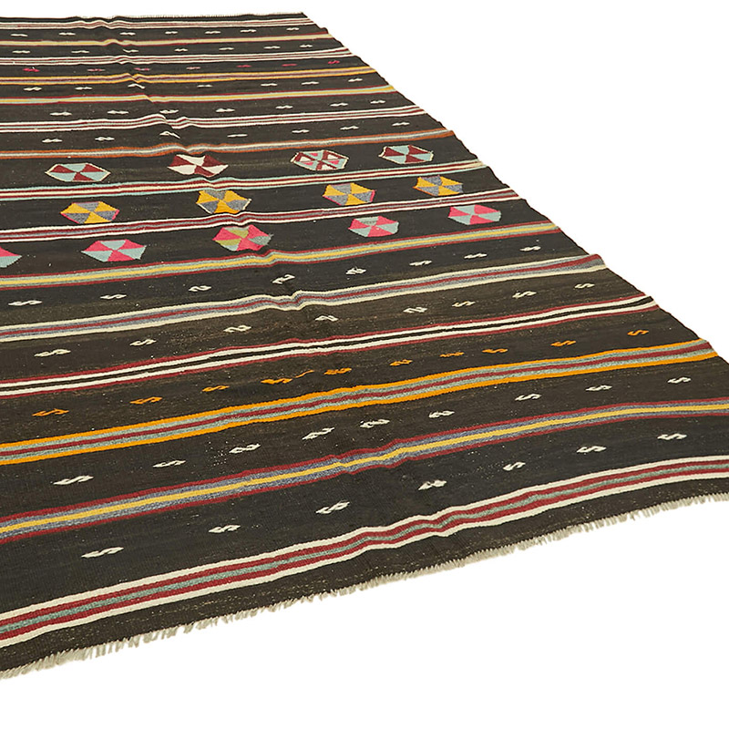 Vintage Anatolian Kilim Rug - 6' 6" x 11' 4" (78" x 136") - K0093628