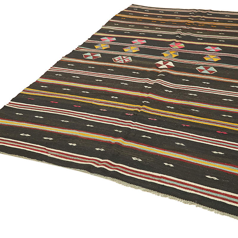 Vintage Anatolian Kilim Rug - 6' 6" x 11' 4" (78" x 136") - K0093628