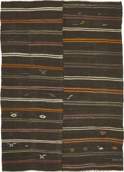 Vintage Anatolian Kilim Rug - 8' 8" x 11' 7" (104" x 139")