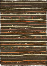 Vintage Anatolian Kilim Rug - 7' 1" x 9' 7" (85" x 115")