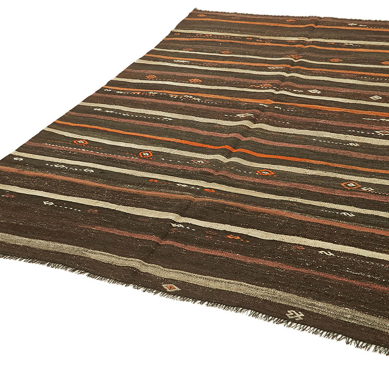 Vintage Anatolian Kilim Rug - 7' 1" x 9' 7" (85" x 115") - K0093632