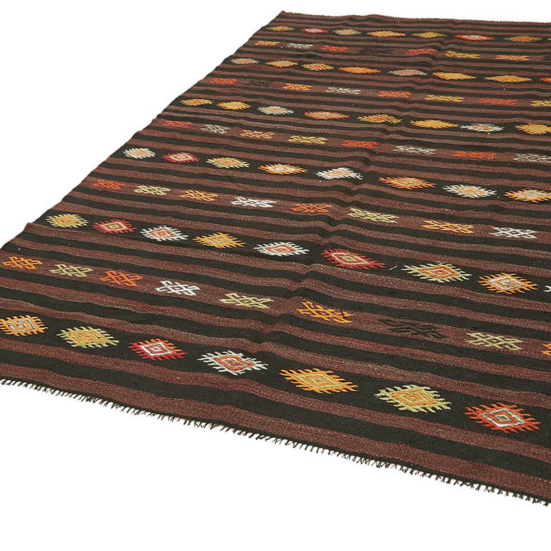 Vintage Anatolian Kilim Rug - 6' 8" x 10' 2" (80" x 122") - K0093633