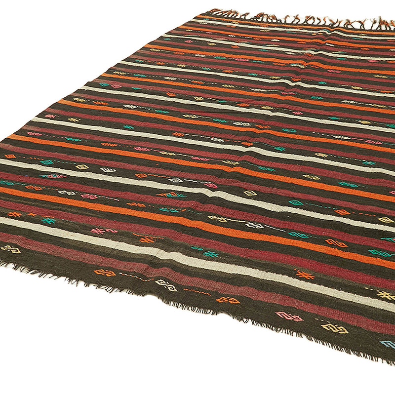 Vintage Anatolian Kilim Rug - 7' 5" x 10' 4" (89" x 124") - K0093635
