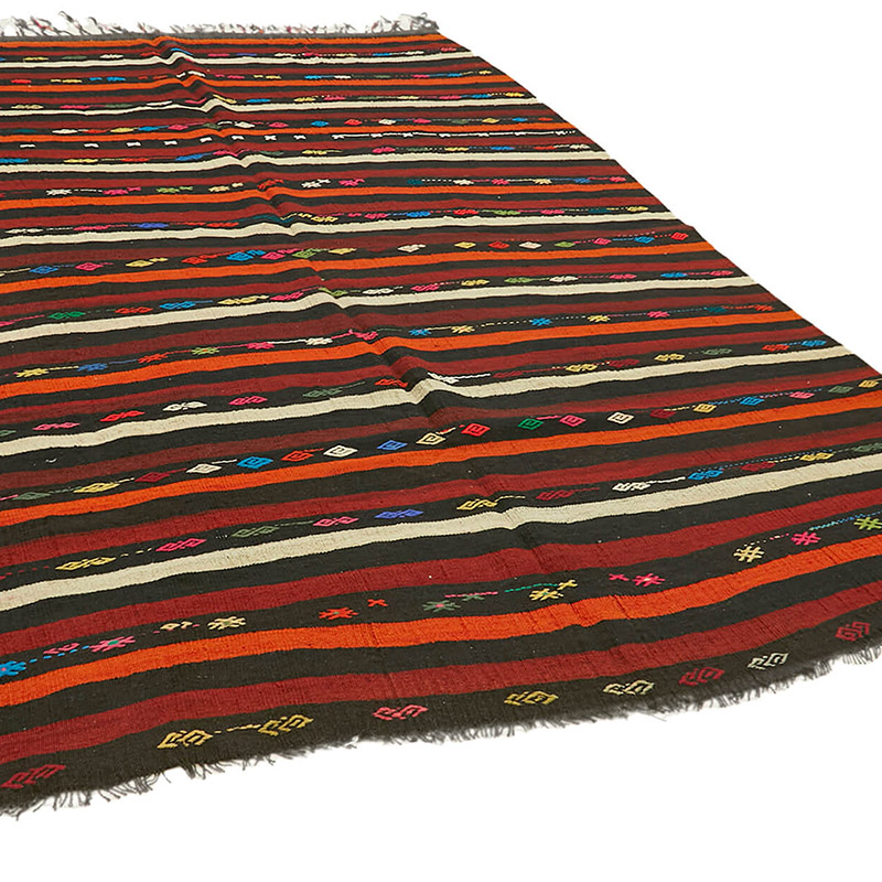 Vintage Anatolian Kilim Rug - 8' 2" x 11' 1" (98" x 133") - K0093636