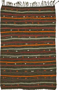 Vintage Anatolian Kilim Rug - 7'  x 10' 1" (84" x 121")