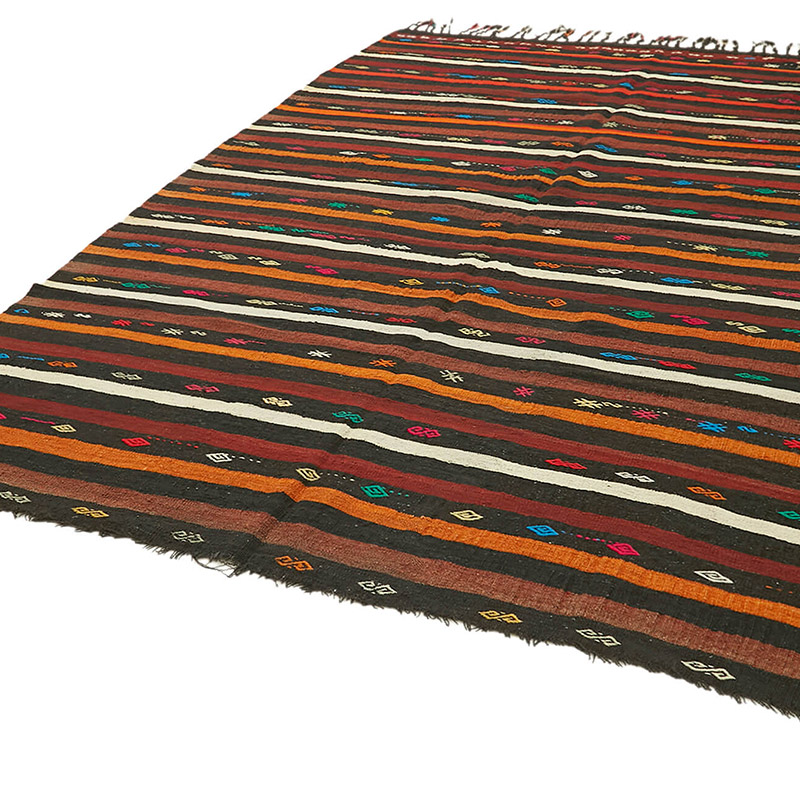 Vintage Anatolian Kilim Rug - 7' 8" x 10' 11" (92" x 131") - K0093640