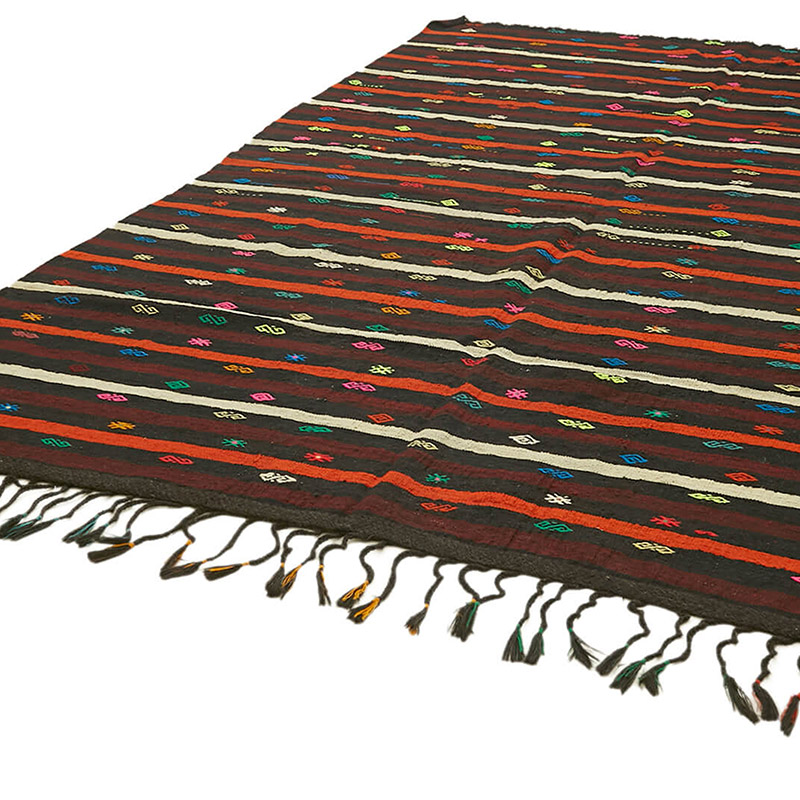 Vintage Anatolian Kilim Rug - 7' 9" x 10' 10" (93" x 130") - K0093641