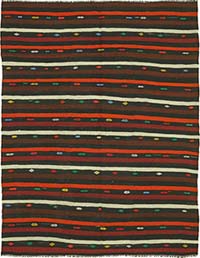 Vintage Anatolian Kilim Rug - 7' 3" x 9' 7" (87" x 115")