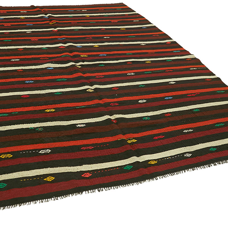 Vintage Anatolian Kilim Rug - 7' 3" x 9' 7" (87" x 115") - K0093642