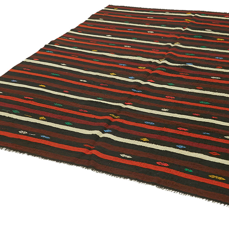 Vintage Anatolian Kilim Rug - 7' 3" x 9' 7" (87" x 115") - K0093642