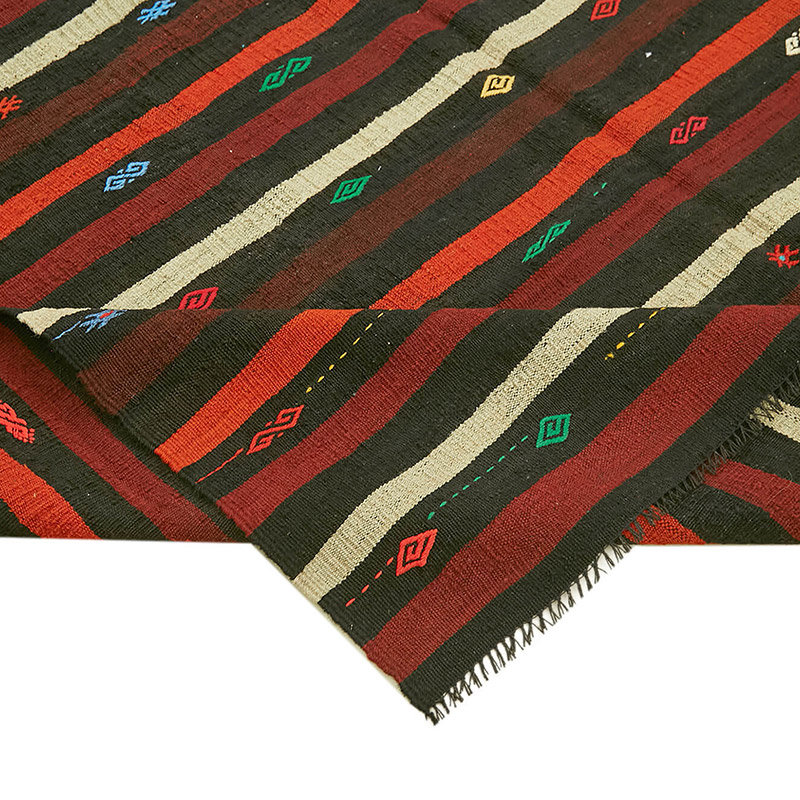 Vintage Anatolian Kilim Rug - 7' 3" x 9' 7" (87" x 115") - K0093642