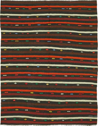 Vintage Anatolian Kilim Rug - 7' 3" x 9' 7" (87" x 115")