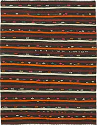 Vintage Anatolian Kilim Rug - 7' 5" x 9' 6" (89" x 114")