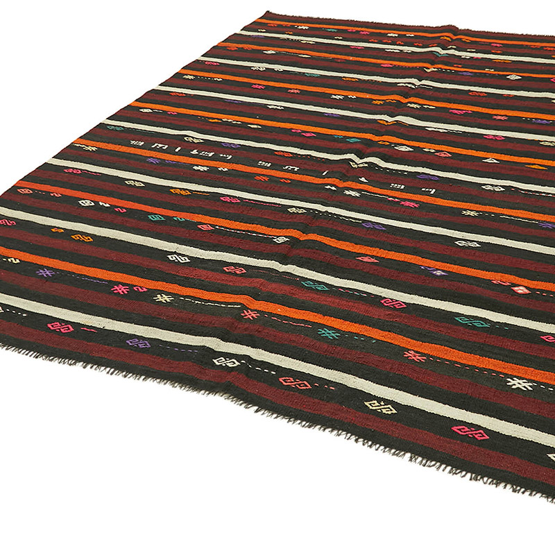 Vintage Anatolian Kilim Rug - 7' 5" x 9' 6" (89" x 114") - K0093643