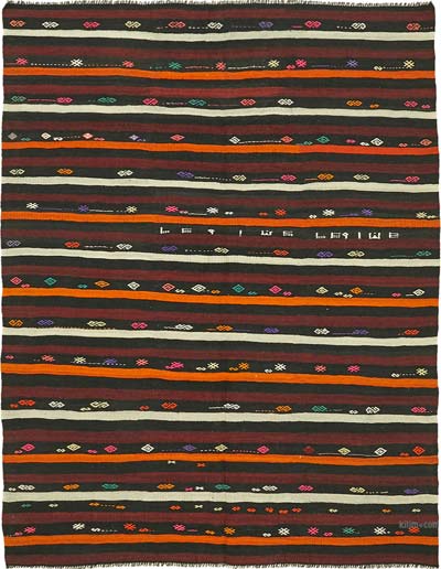 Vintage Anatolian Kilim Rug - 7' 5" x 9' 6" (89" x 114")