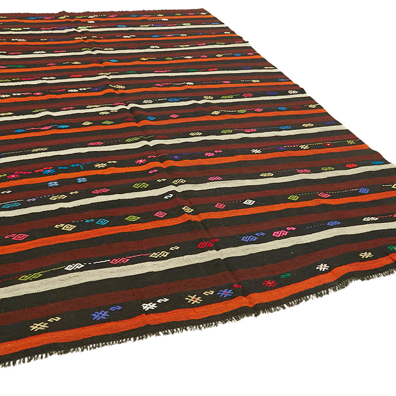 Vintage Anatolian Kilim Rug - 7' 5" x 10' 8" (89" x 128") - K0093644
