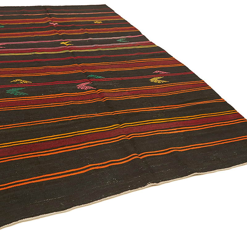 Vintage Anatolian Kilim Rug - 6' 10" x 12' 2" (82" x 146") - K0093647
