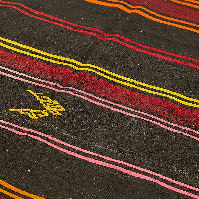 Vintage Anatolian Kilim Rug - 6' 10" x 12' 2" (82" x 146") - K0093647