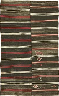Vintage Anatolian Kilim Rug - 7' 9" x 12' 5" (93" x 149")
