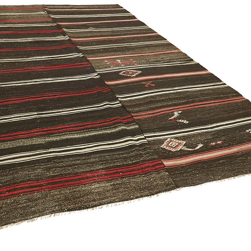 Vintage Anatolian Kilim Rug - 7' 9" x 12' 5" (93" x 149") - K0093648