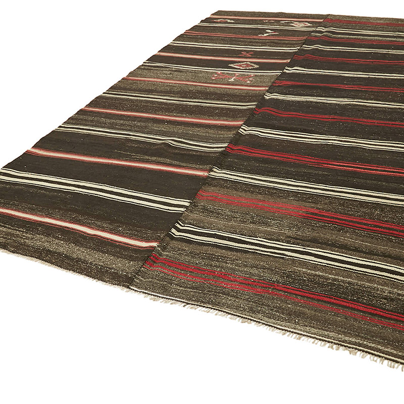 Vintage Anatolian Kilim Rug - 7' 9" x 12' 5" (93" x 149") - K0093648
