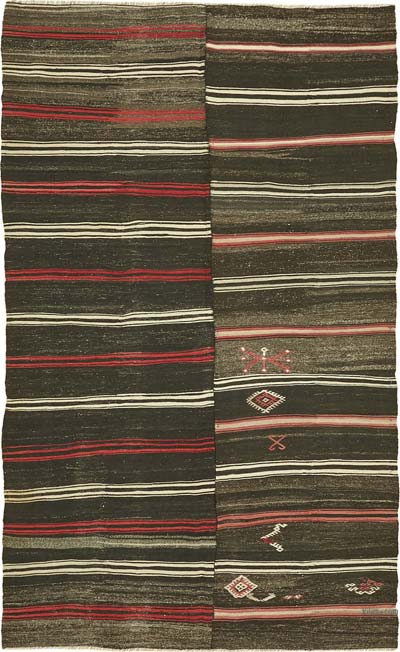 Vintage Anatolian Kilim Rug - 7' 9" x 12' 5" (93" x 149")