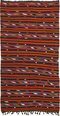Vintage Anatolian Kilim Rug - 5' 11" x 10' 6" (71" x 126")